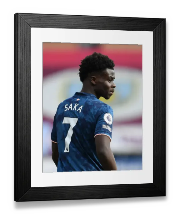 Framed Print : Bukayo Saka Shines: Arsenal vs Burnley, Premier League 2020-21 (Behind Closed Doors) Framed Print : Bukayo Saka Shines: Arsenal vs Burnley, Premier League 2020-21 (Behind Closed Doors)