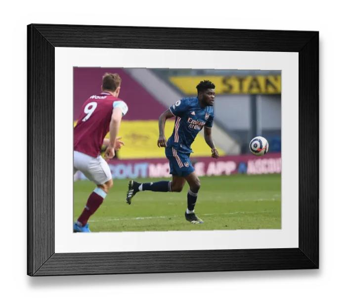 Framed Print : Thomas Partey in Action: Arsenal vs Burnley, Premier League 2021 (Behind Closed Doors) Framed Print : Thomas Partey in Action: Arsenal vs Burnley, Premier League 2021 (Behind Closed Doors)