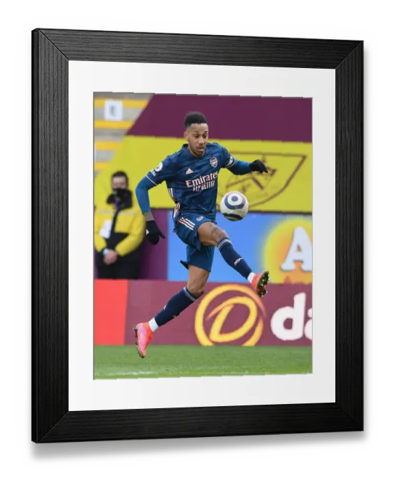 Framed Print : Arsenal's Aubameyang in Action at Empty Turf Moor: Burnley vs Arsenal, Premier League 2021 Framed Print : Arsenal's Aubameyang in Action at Empty Turf Moor: Burnley vs Arsenal, Premier League 2021