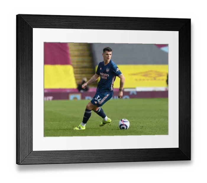 Framed Print : Lone Warrior Xhaka: Arsenal's Battle at Empty Turf Moor, Premier League 2020-21 Framed Print : Lone Warrior Xhaka: Arsenal's Battle at Empty Turf Moor, Premier League 2020-21