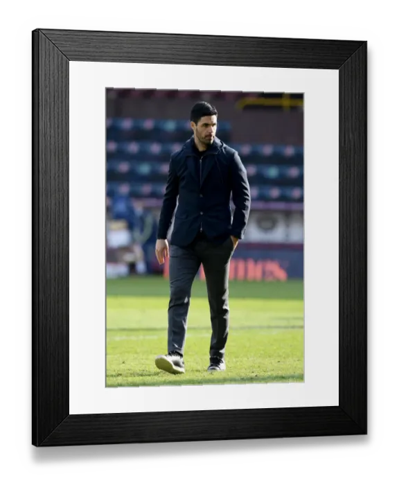 Framed Print : Mikel Arteta Post-Match at Empty Turf Moor: Burnley vs. Arsenal, Premier League 2021 Framed Print : Mikel Arteta Post-Match at Empty Turf Moor: Burnley vs. Arsenal, Premier League 2021