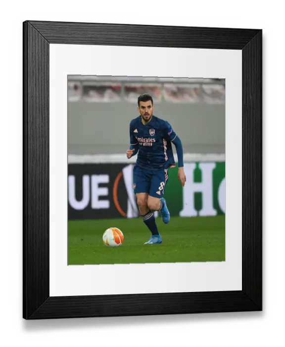 Framed Print : Empty Karaiskakis Stadium: Dani Ceballos Leads Arsenal in UEFA Europa League Clash vs Olympiacos (March 11, 2021)