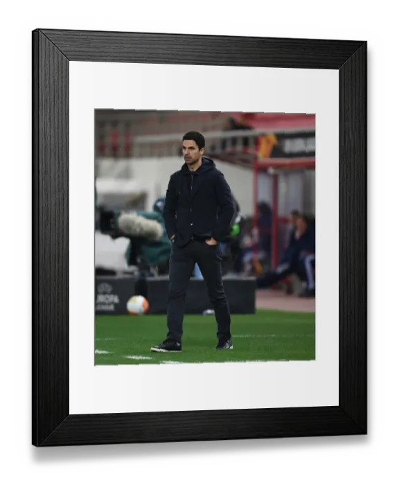 Framed Print : Mikel Arteta Leads Arsenal in Empty Karaiskakis Stadium against Olympiacos - UEFA Europa League Round of 16, Piraeus, Greece (March 11, 2021) Framed Print : Mikel Arteta Leads Arsenal in Empty Karaiskakis Stadium against Olympiacos - UEFA Europa League Round of 16, Piraeus, Greece (March 11, 2021)
