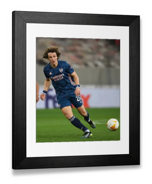 Framed Print : Arsenal's David Luiz in Empty Europa League Match against Olympiacos, Piraeus (March 2021) Framed Print : Arsenal's David Luiz in Empty Europa League Match against Olympiacos, Piraeus (March 2021)