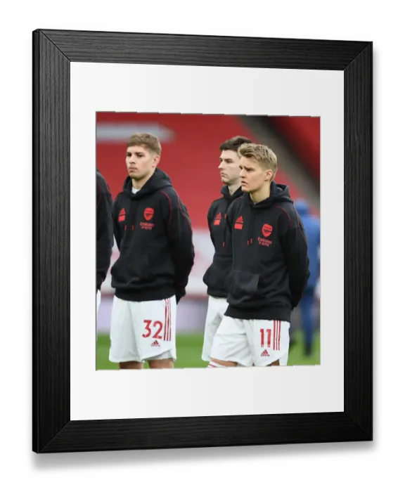 Framed Print : Arsenal Trio Prepare for Derby Showdown: Emirates Stadium, March 2021 (Arsenal v Tottenham Hotspur) Framed Print : Arsenal Trio Prepare for Derby Showdown: Emirates Stadium, March 2021 (Arsenal v Tottenham Hotspur)