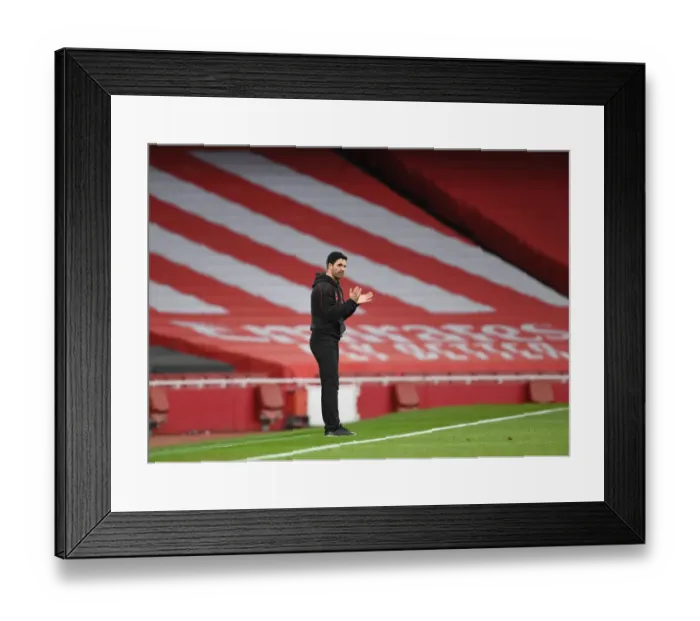 Framed Print : Arsenal's Mikel Arteta Leads Team Against Tottenham in Empty Emirates Stadium, Premier League 2020-21 Framed Print : Arsenal's Mikel Arteta Leads Team Against Tottenham in Empty Emirates Stadium, Premier League 2020-21