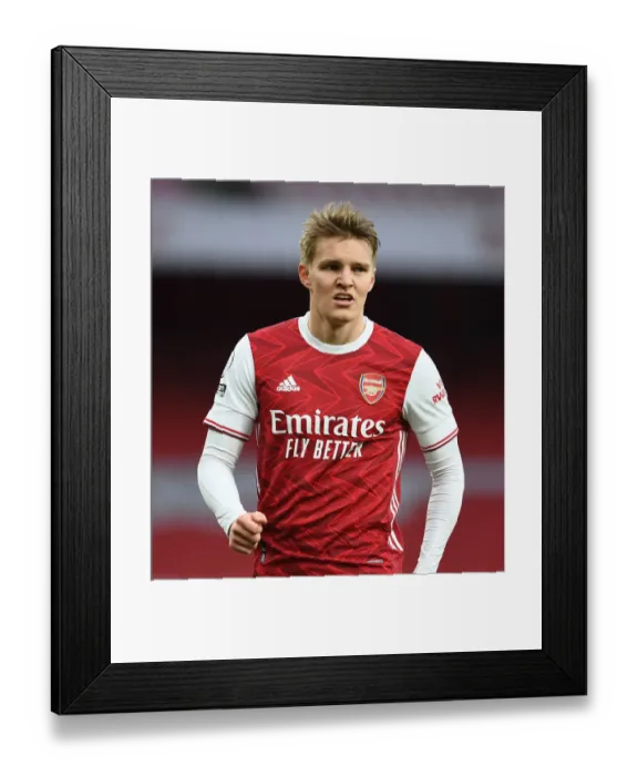 Framed Print : Martin Odegaard in Action: Arsenal vs. Tottenham Hotspur - Emirates Stadium, Empty Premier League Clash, 2020-21 Framed Print : Martin Odegaard in Action: Arsenal vs. Tottenham Hotspur - Emirates Stadium, Empty Premier League Clash, 2020-21