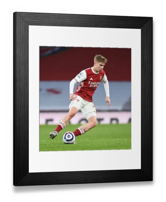Framed Print : Emile Smith Rowe Shines: Arsenal's Standout Performance Against Tottenham in Empty Emirates, Premier League 2020-21 Framed Print : Emile Smith Rowe Shines: Arsenal's Standout Performance Against Tottenham in Empty Emirates, Premier League 2020-21