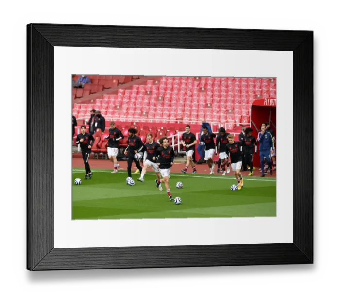 Framed Print : David Luiz Prepares: Arsenal vs. Tottenham Showdown at Emirates Stadium