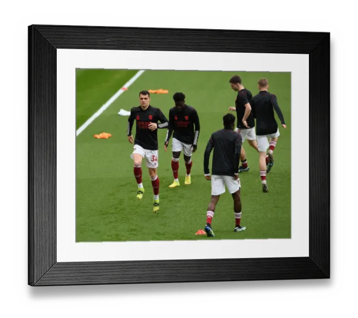 Framed Print : Arsenal's Granit Xhaka Gears Up for Arsenal v Tottenham Showdown in Premier League Framed Print : Arsenal's Granit Xhaka Gears Up for Arsenal v Tottenham Showdown in Premier League