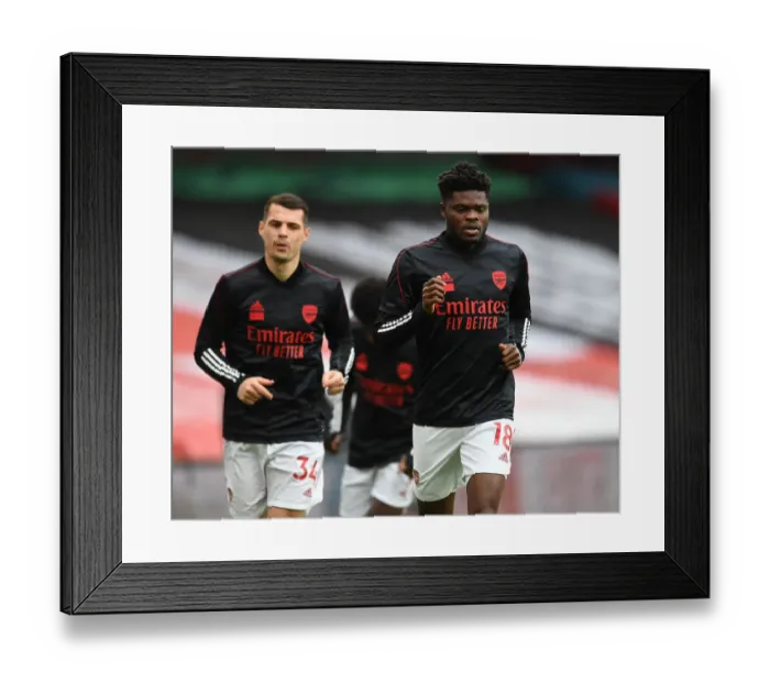 Framed Print : Thomas Partey: Arsenal's Midfield Warrior Gears Up for Arsenal vs. Tottenham Showdown in Premier League