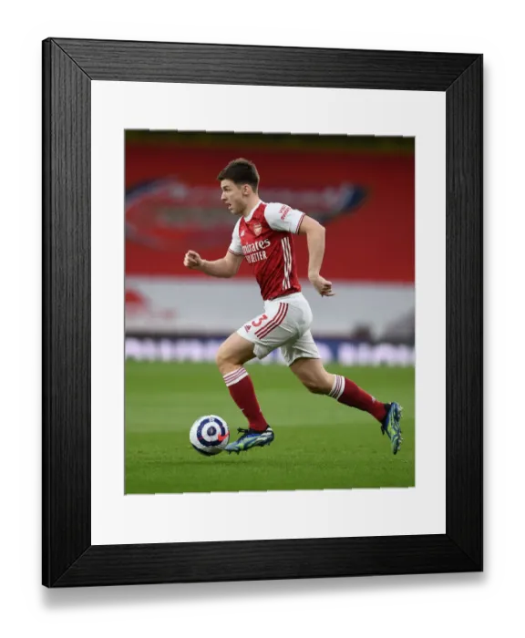Framed Print : Arsenal's Kieran Tierney in Action Against Tottenham at Emirates Stadium Framed Print : Arsenal's Kieran Tierney in Action Against Tottenham at Emirates Stadium