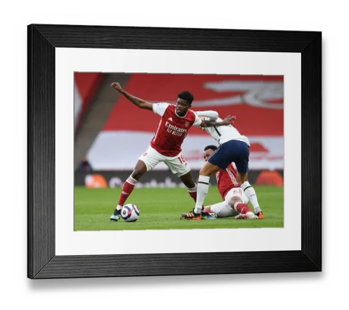 Framed Print : Arsenal vs. Tottenham: Intense Battle Between Thomas Partey and Erik Lamela in the Premier League Framed Print : Arsenal vs. Tottenham: Intense Battle Between Thomas Partey and Erik Lamela in the Premier League