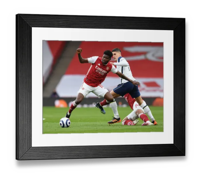 Framed Print : Partey vs. Lamela: A Riveting Battle in the Arsenal vs. Tottenham Premier League Clash Framed Print : Partey vs. Lamela: A Riveting Battle in the Arsenal vs. Tottenham Premier League Clash