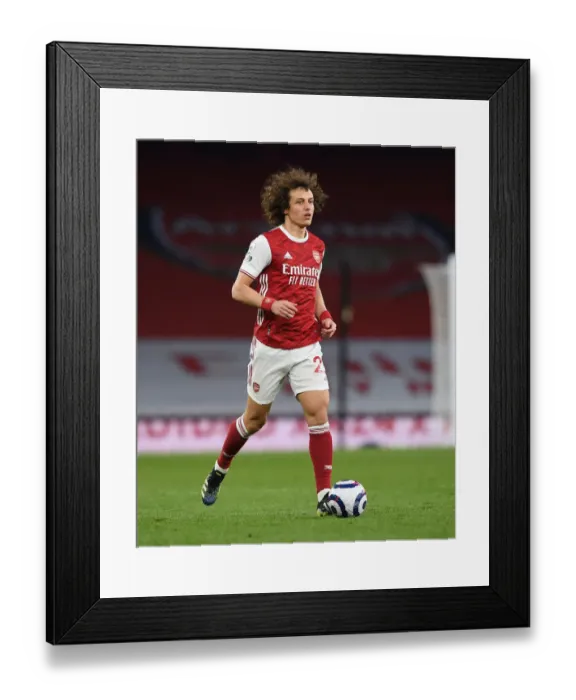 Framed Print : David Luiz in Action: Arsenal vs. Tottenham Premier League Clash, London 2021 Framed Print : David Luiz in Action: Arsenal vs. Tottenham Premier League Clash, London 2021