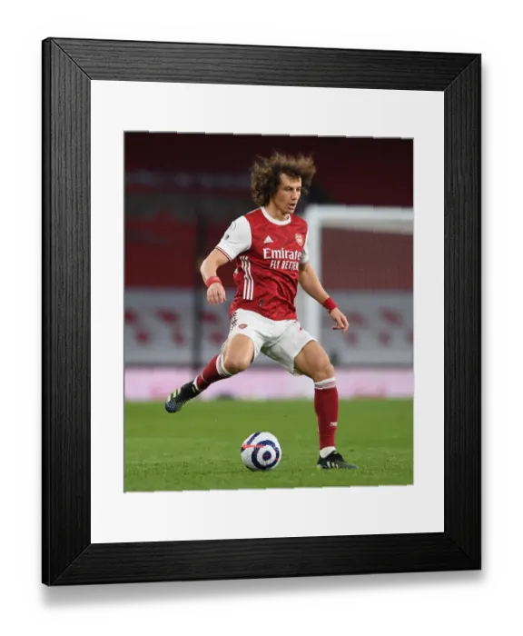 Framed Print : Arsenal vs. Tottenham: David Luiz in Action at the Emirates Stadium Framed Print : Arsenal vs. Tottenham: David Luiz in Action at the Emirates Stadium