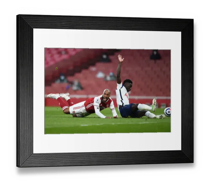 Framed Print : Lacazette's Passionate Reaction to Controversial Penalty Call in Arsenal vs. Tottenham Clash Framed Print : Lacazette's Passionate Reaction to Controversial Penalty Call in Arsenal vs. Tottenham Clash