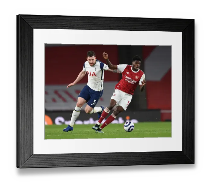 Framed Print : Arsenal vs. Tottenham: Partey vs. Hojbjerg Clash in the Premier League Framed Print : Arsenal vs. Tottenham: Partey vs. Hojbjerg Clash in the Premier League