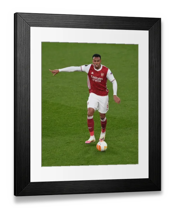 Framed Print : Arsenal's Gabriel Magalhaes in Europa League Action: Arsenal v Olympiacos (Behind Closed Doors) Framed Print : Arsenal's Gabriel Magalhaes in Europa League Action: Arsenal v Olympiacos (Behind Closed Doors)