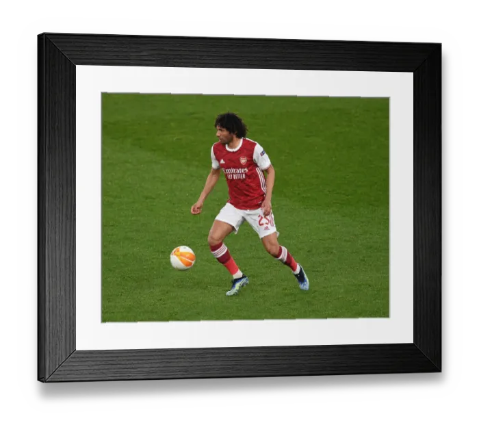 Framed Print : Arsenal's Mohamed Elneny in UEFA Europa League Action Against Olympiacos (Behind Closed Doors) Framed Print : Arsenal's Mohamed Elneny in UEFA Europa League Action Against Olympiacos (Behind Closed Doors)