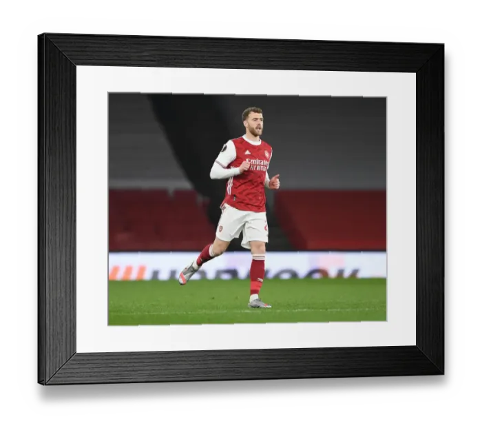 Framed Print : Empty Seats Showdown: Arsenal vs Olympiacos - Europa League Round of 16, 2021