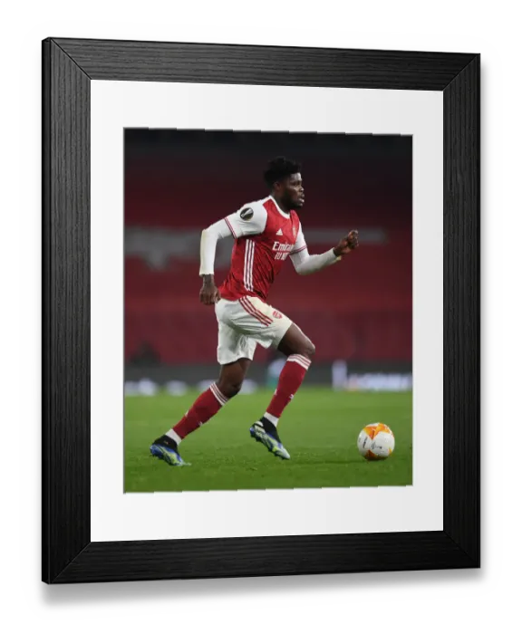 Framed Print : Thomas Partey in Europa League Action: Arsenal vs. Olympiacos (2020-21) - Behind Closed Doors Framed Print : Thomas Partey in Europa League Action: Arsenal vs. Olympiacos (2020-21) - Behind Closed Doors