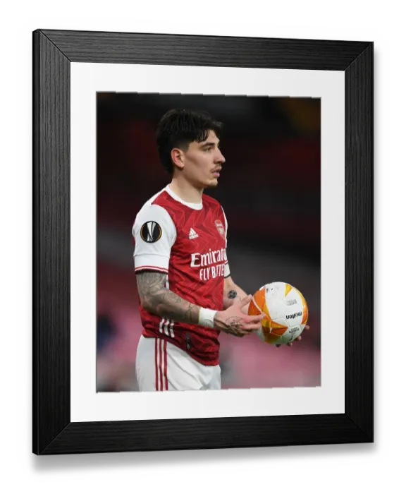 Framed Print : Arsenal's Bellerin in Europa League Action: A Empty Emirates Stadium Framed Print : Arsenal's Bellerin in Europa League Action: A Empty Emirates Stadium
