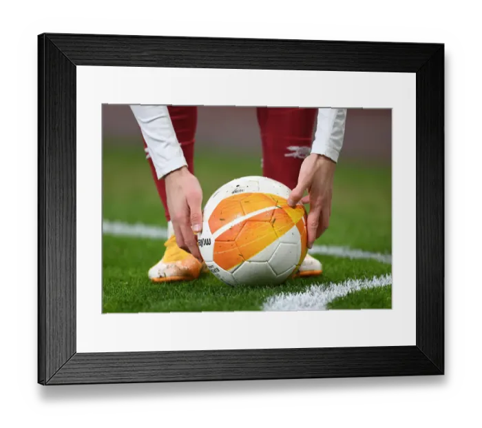 Framed Print : Odegaard Shines in Empty Emirates: Arsenal's Europa League Victory Over Olympiacos