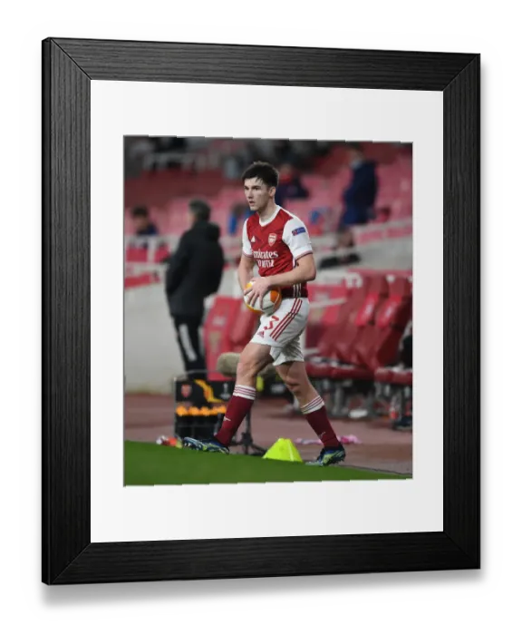 Framed Print : Arsenal's Kieran Tierney in Europa League Action: Arsenal vs Olympiacos (Behind Closed Doors) Framed Print : Arsenal's Kieran Tierney in Europa League Action: Arsenal vs Olympiacos (Behind Closed Doors)
