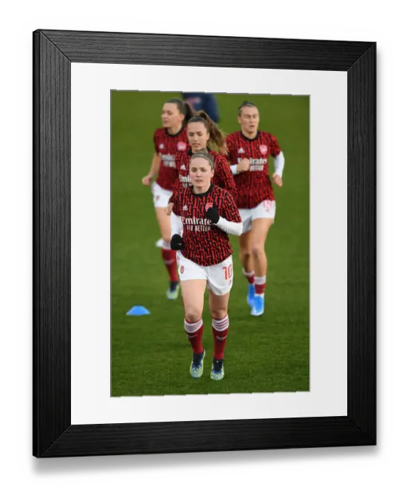 Framed Print : Arsenal Women vs Manchester United Women: FA WSL Match in Empty Stands (March 19, 2021) Framed Print : Arsenal Women vs Manchester United Women: FA WSL Match in Empty Stands (March 19, 2021)