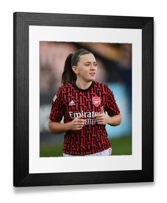 Framed Print : Arsenal Women vs Manchester United Women: FA WSL Match in Empty Stands (2020-21) Framed Print : Arsenal Women vs Manchester United Women: FA WSL Match in Empty Stands (2020-21)