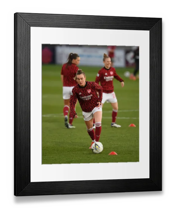 Framed Print : Arsenal Women vs Manchester United Women: FA WSL Match in Empty Stands (2020-21) Framed Print : Arsenal Women vs Manchester United Women: FA WSL Match in Empty Stands (2020-21)