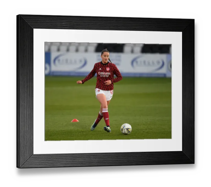 Framed Print : Empty Meadow Park: Arsenal Women vs Manchester United Women Clash in FA WSL Amidst Coronavirus Restrictions