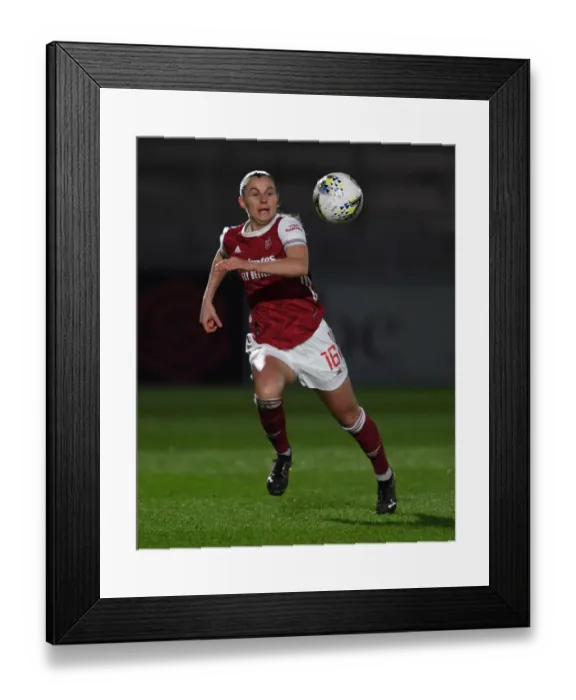 Framed Print : Arsenal Women vs Manchester United Women: Empty Stands in Barclays FA WSL (March 2021)