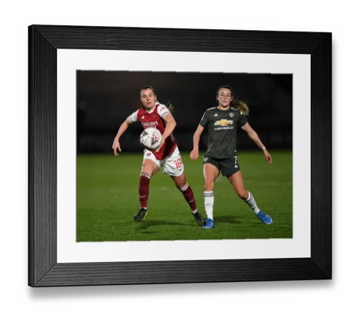 Framed Print : Arsenal vs Manchester United: Empty Stands in FA WSL Amidst Coronavirus Pandemic Framed Print : Arsenal vs Manchester United: Empty Stands in FA WSL Amidst Coronavirus Pandemic