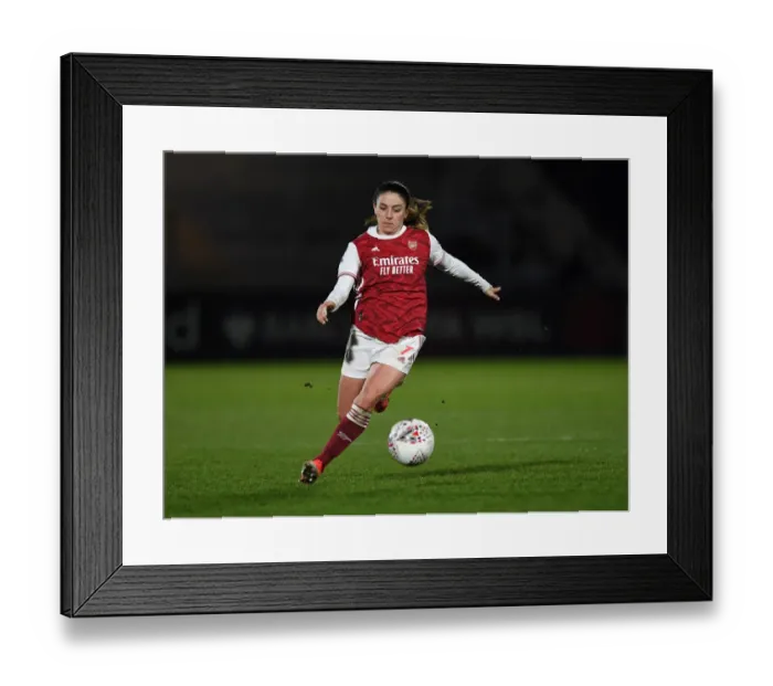 Framed Print : Arsenal Women vs Manchester United Women: Barclays FA WSL Match in Empty Stands (March 2021)