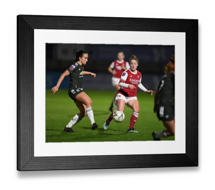 Framed Print : Arsenal Women vs Manchester United Women: Empty Meadow Park Clash (March 19, 2021)