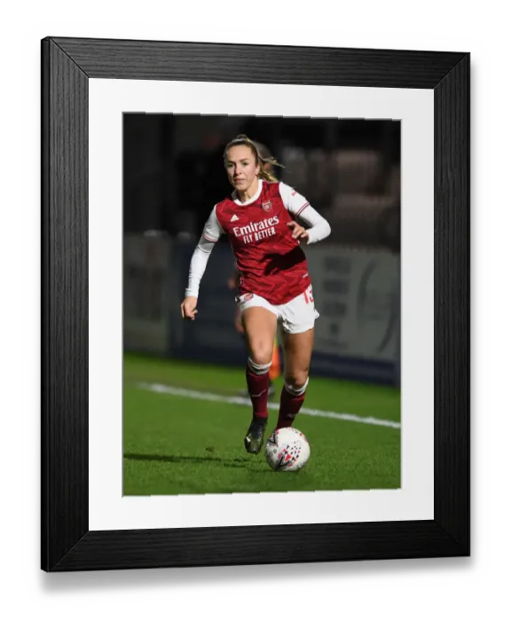 Framed Print : FA WSL: Arsenal Women vs Manchester United Women Clash in Empty Stands (March 19, 2021)