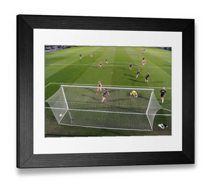 Framed Print : Own Goal by Millie Turner: Arsenal Women Edge Past Manchester United Women in FA WSL Clash
