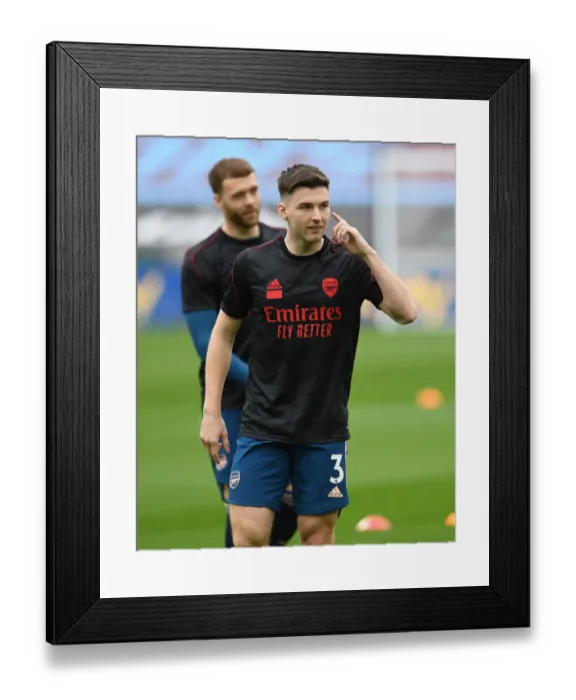 Framed Print : Arsenal's Kieran Tierney Gears Up for West Ham Clash in Premier League Framed Print : Arsenal's Kieran Tierney Gears Up for West Ham Clash in Premier League