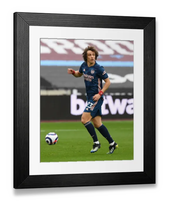 Framed Print : David Luiz in Action: West Ham United vs. Arsenal, Premier League 2020-21 Framed Print : David Luiz in Action: West Ham United vs. Arsenal, Premier League 2020-21