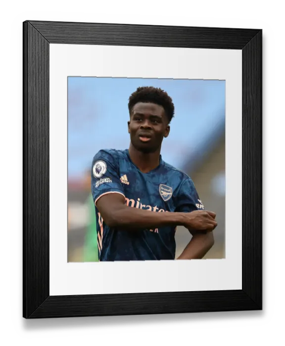 Framed Print : Bukayo Saka in Action: West Ham United vs. Arsenal, Premier League 2020-21 Framed Print : Bukayo Saka in Action: West Ham United vs. Arsenal, Premier League 2020-21