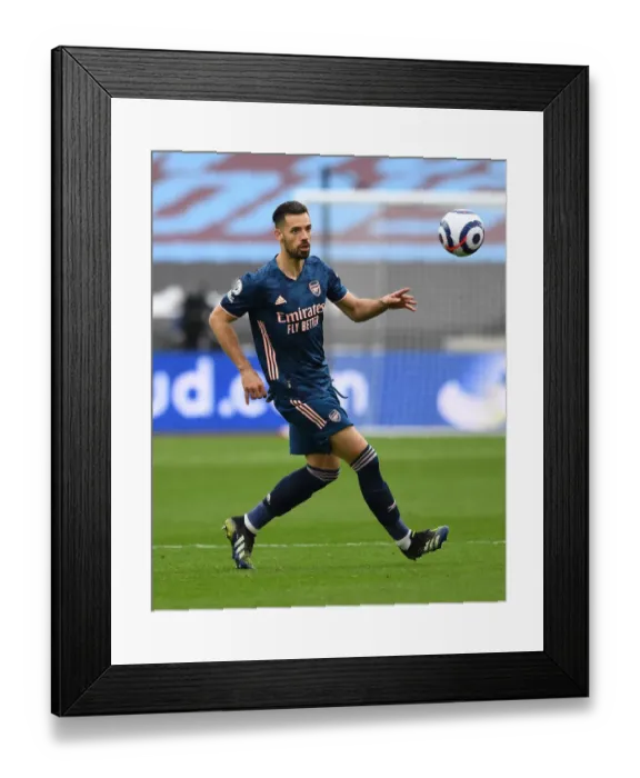 Framed Print : Pablo Mari in Action: Arsenal vs. West Ham United, Premier League 2020-21