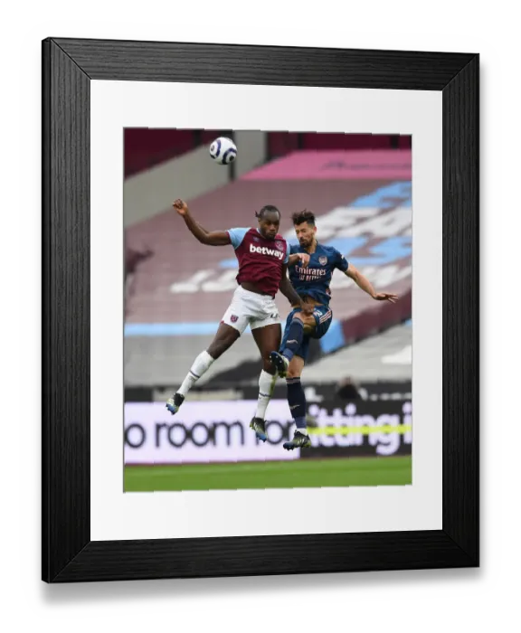 Framed Print : Clash in the Capital: Pablo Mari Faces Off Against Michail Antonio in Premier League Showdown Framed Print : Clash in the Capital: Pablo Mari Faces Off Against Michail Antonio in Premier League Showdown