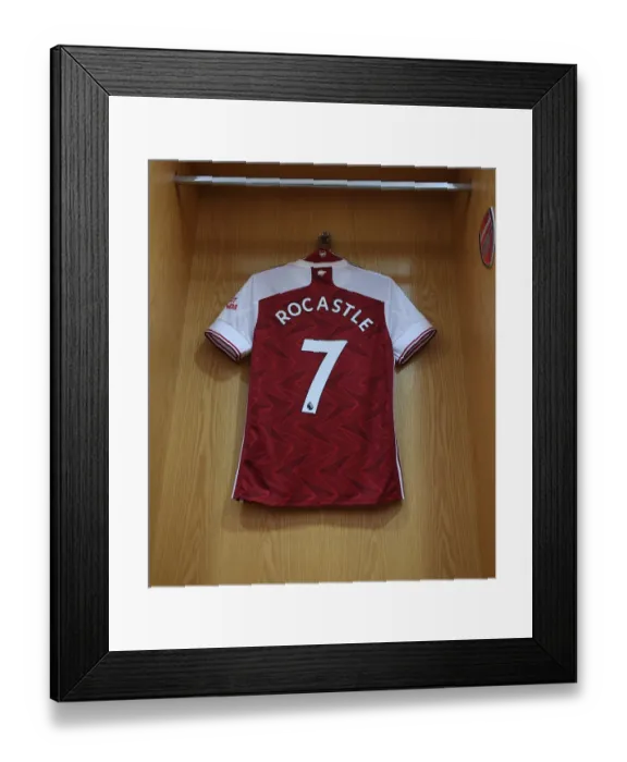 Framed Print : Empty Emirates Stadium: A Tribute to Bergkamp's Legacy - Arsenal vs Liverpool during COVID-19