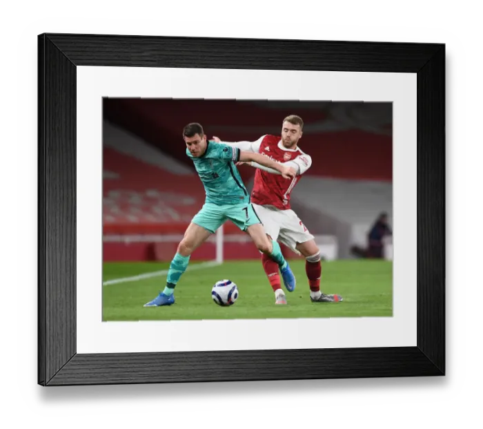 Framed Print : Arsenal vs. Liverpool: Clash at Emirates Stadium Amidst Pandemic Restrictions - Calum Chambers vs. James Milner Framed Print : Arsenal vs. Liverpool: Clash at Emirates Stadium Amidst Pandemic Restrictions - Calum Chambers vs. James Milner