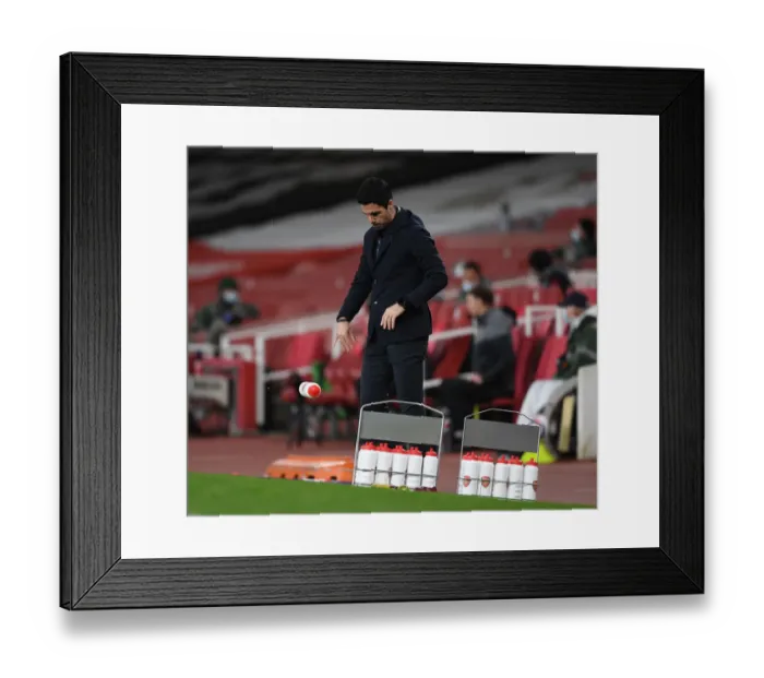 Framed Print : Arsenal vs Liverpool: Mikel Arteta Leads Gunners in Empty Emirates Stadium, Premier League 2021 Framed Print : Arsenal vs Liverpool: Mikel Arteta Leads Gunners in Empty Emirates Stadium, Premier League 2021