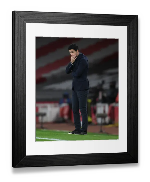 Framed Print : Mikel Arteta vs. Liverpool: Empty Emirates Showdown (Arsenal vs. Liverpool, April 2021, Premier League) Framed Print : Mikel Arteta vs. Liverpool: Empty Emirates Showdown (Arsenal vs. Liverpool, April 2021, Premier League)