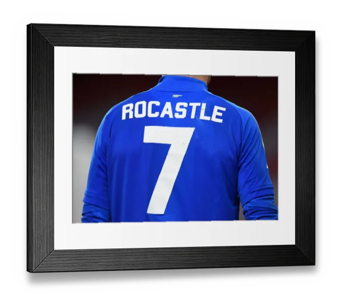 Framed Print : Arsenal Players Warm Up Ahead of Arsenal v Liverpool Premier League Clash at Emirates Stadium