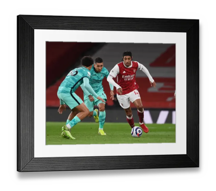 Framed Print : Clash of the Premier League Elite: Aubameyang vs. Firmino - Arsenal vs. Liverpool Framed Print : Clash of the Premier League Elite: Aubameyang vs. Firmino - Arsenal vs. Liverpool